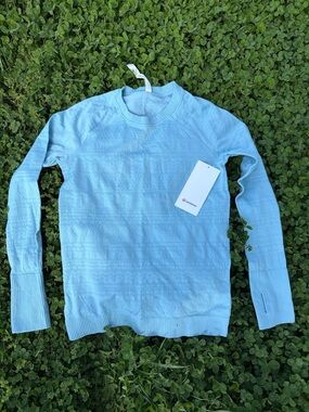lululemon athletica Rest Less Light Blue Long Sleeve Crew Pullover
